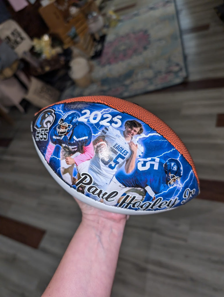 Customize a football with photos- How to add pictures to a football