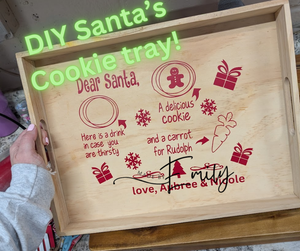 DIY Santa's Cookie Tray