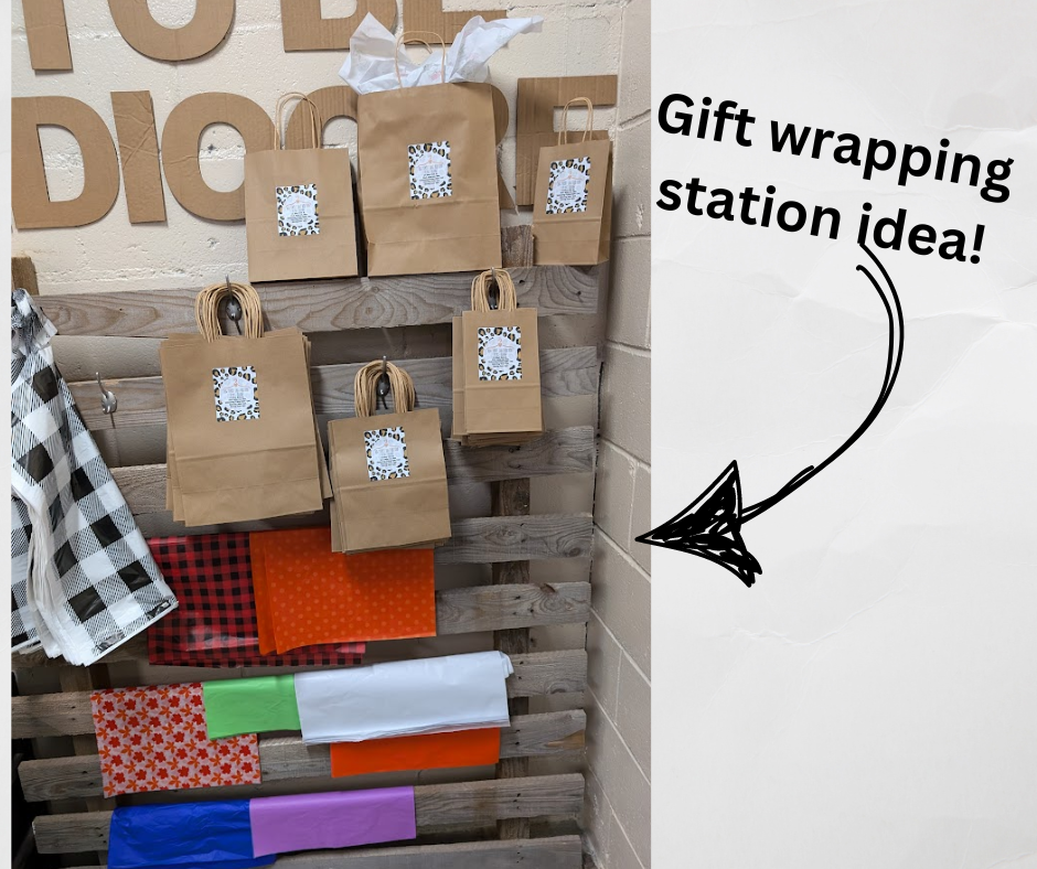 Gift Wrapping Station Idea for Small Businesses