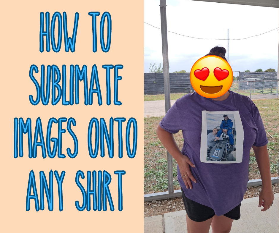 EASY way to put a photo on any shirt via sublimation- Even Dark Shirts