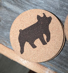 Pig Cork Coaster