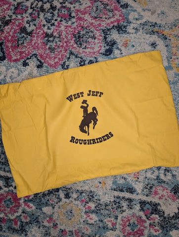 Standard size Pillow Case- West Jefferson Roughriders