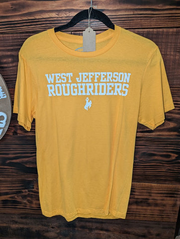 Size Small, Unisex, Roughriders, Gold