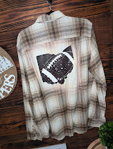 Size large- Flannel- Mens sizing/unisex- Bleach ohio football