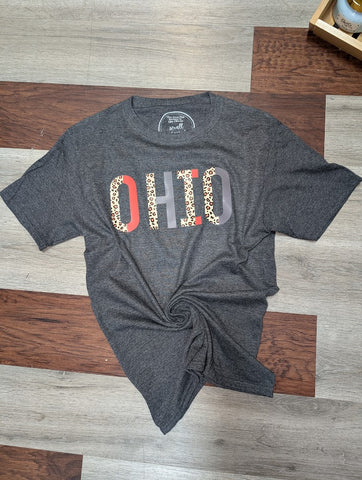 BOHO Ohio on Black Heather Unisex Short Sleeve Sm-3x