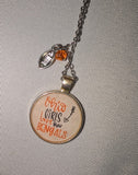 Ohio Girls love them Bengals necklace-24 inch chain