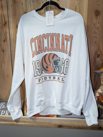 Size large, Unisex, Cincy football crewneck