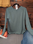 MELAGE BABY WAFFLE LONG SLEEVE TOP- Ash Jade