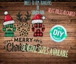 DTF Or Sublimation Print- Merry Christmas Paws