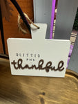 Blessed and Thankful Small Cutting board- Small