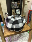 Black Buffalo Check stuffed pumpkin