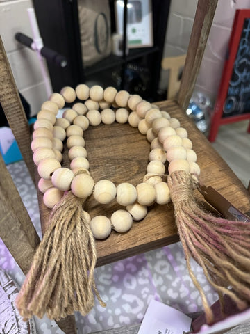 Wood Bead Garland-60 inches