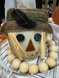 Scarecrow head- tiered tray item