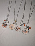 Let's Go Bengals Kiss necklace-24 inch chain