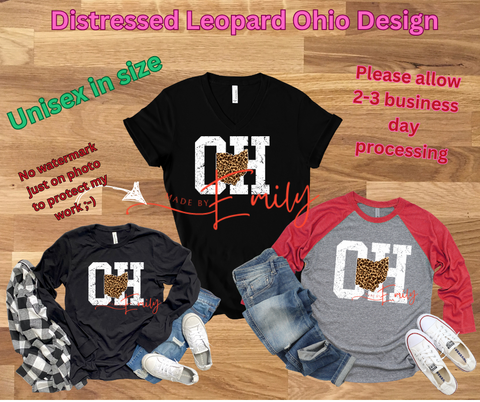 OH Leopard OH - Graphic Tees, long sleeves, and crewnecks!