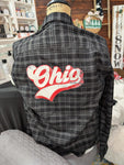 Printed Flannel- Size Small- Retro OH