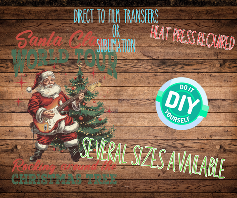 DTF Or Sublimation Print- Santa Claus Tour