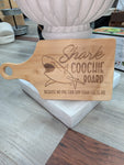 Shark Coochie Board- 13 inches tall, 7 inches wide