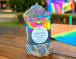 Rainbow Sherbet - Shea Butter & Charcoal Scrub Bar Soap