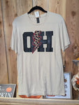 Short Sleeve, Unisex OH with Leopard Bolt- Different colors