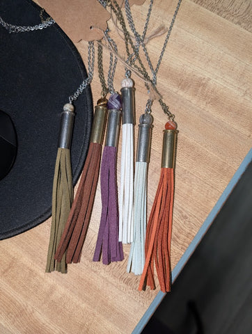 Stone and Tassel Necklaces