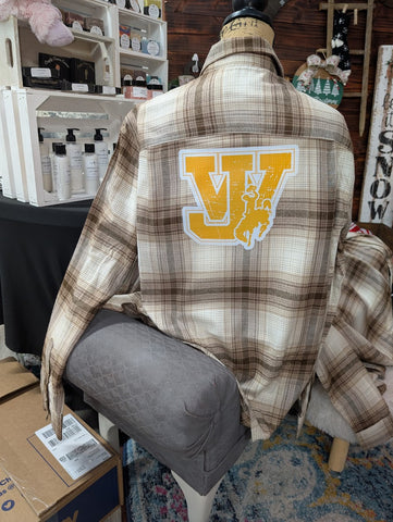 Printed Flannel- Size Xlarge- WJ and Horse